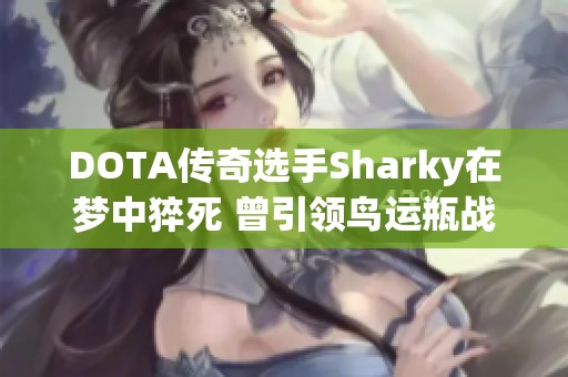 DOTA传奇选手Sharky在梦中猝死 曾引领鸟运瓶战术风潮