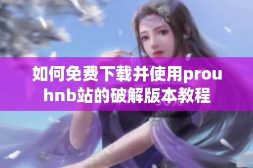 如何免费下载并使用prouhnb站的破解版本教程