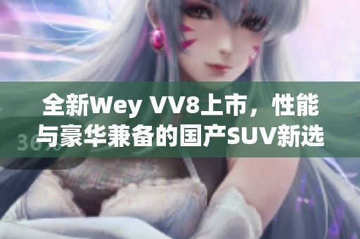 全新Wey VV8上市，性能与豪华兼备的国产SUV新选择