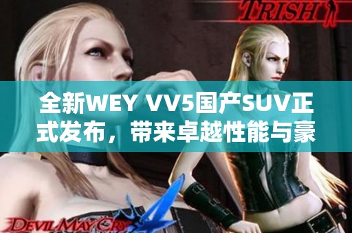 全新WEY VV5国产SUV正式发布，带来卓越性能与豪华体验