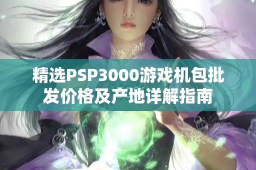 精选PSP3000游戏机包批发价格及产地详解指南