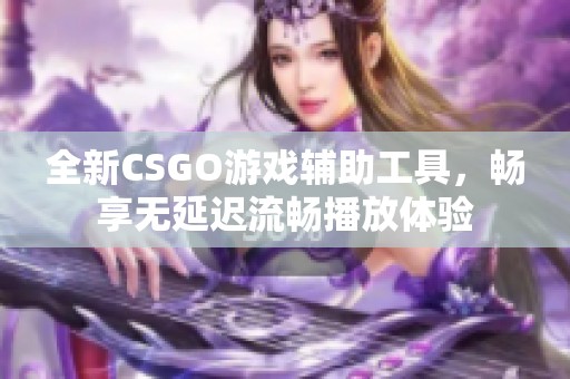 全新CSGO游戏辅助工具，畅享无延迟流畅播放体验