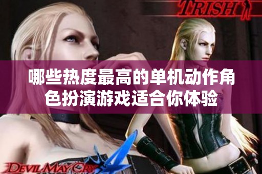 哪些热度最高的单机动作角色扮演游戏适合你体验