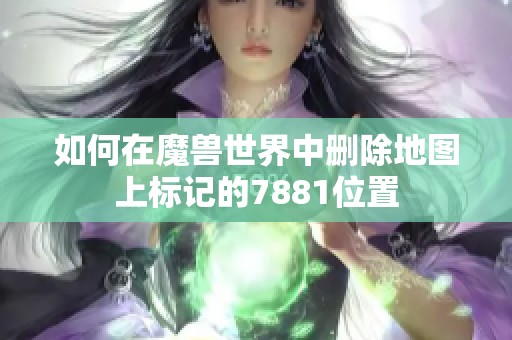 如何在魔兽世界中删除地图上标记的7881位置