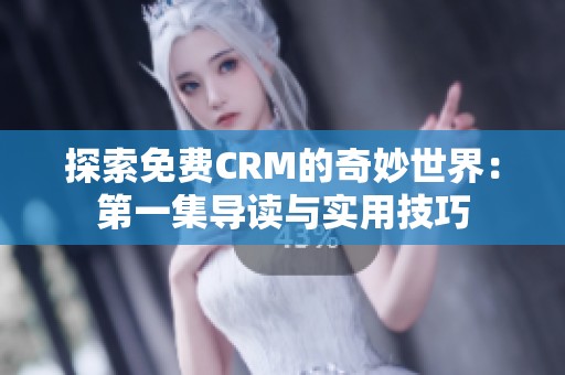 探索免费CRM的奇妙世界：第一集导读与实用技巧