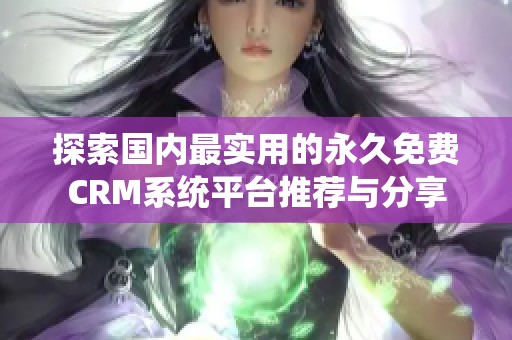 探索国内最实用的永久免费CRM系统平台推荐与分享