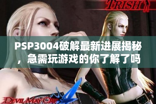 PSP3004破解最新进展揭秘，急需玩游戏的你了解了吗