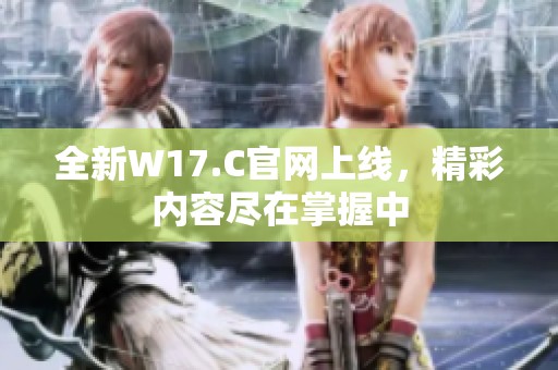 全新W17.C官网上线，精彩内容尽在掌握中