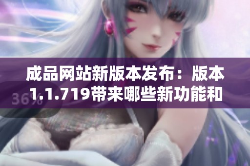 成品网站新版本发布：版本1.1.719带来哪些新功能和改进