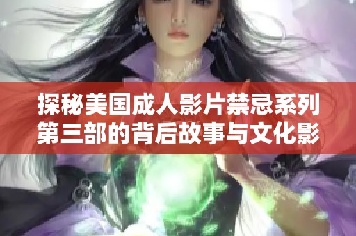 探秘美国成人影片禁忌系列第三部的背后故事与文化影响