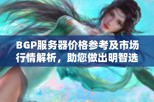 BGP服务器价格参考及市场行情解析，助您做出明智选择