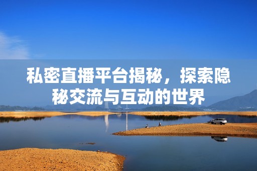 私密直播平台揭秘，探索隐秘交流与互动的世界