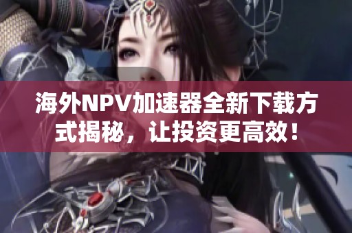 海外NPV加速器全新下载方式揭秘，让投资更高效！