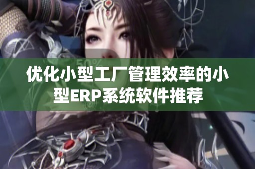 优化小型工厂管理效率的小型ERP系统软件推荐